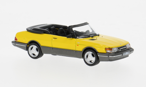 Saab 900 Turbo gelb Tarmac Works 1:64
