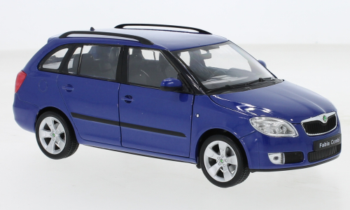 Skoda Fabia II Combi blau Welly 1:24