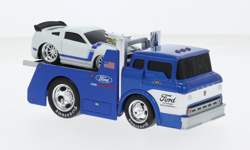 Ford C600 Flatbed blau Maisto 1:64
