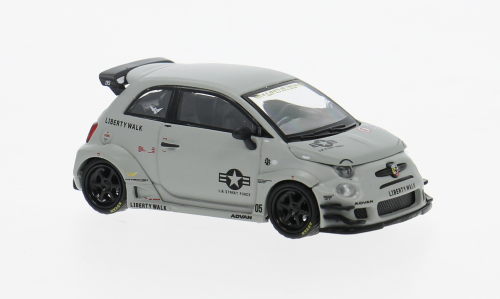 Fiat Abarth 595 LB- grau Mini GT 1:64