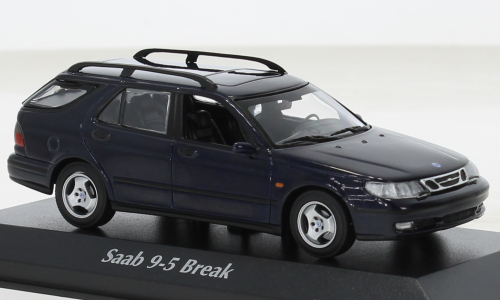 Saab 9-5 Break dunkelbla Maxichamps 1:43