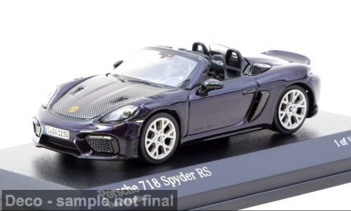 Porsche 718 Spyder RS dunkelvio Tarmac Works 1:64