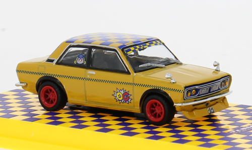 Datsun 510 gelb Tarmac Works 1:64