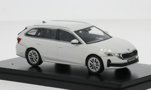 Skoda Octavia IV FL weiss Abrex 1:43