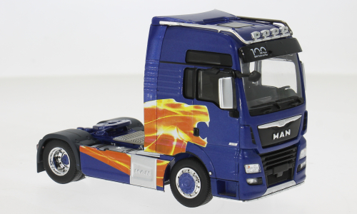 MAN TGX XXL, blau/Dekor, 2020, 1:43, IXO | Model Car World